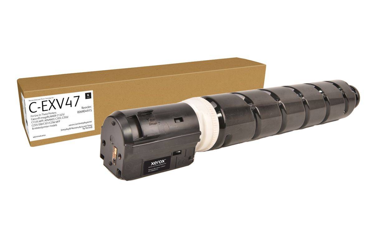 Toner remanufacturé Noir Everyday™ de compatible avec Canon C-EXV47 (8516B002), Capacité standard, 19000 pages, Noir, 1-0