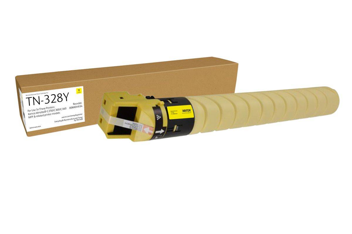 Toner remanufacturé Jaune Everyday™ de compatible avec Konica Minolta AAV8250 (AAV8250), Capacité standard, 28000 pages,-0