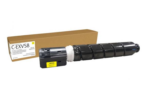 Toner remanufacturé Jaune Everyday™ de compatible avec Canon C-EXV58 (3766C002AA), Capacité standard, 60000 pages, Jaune