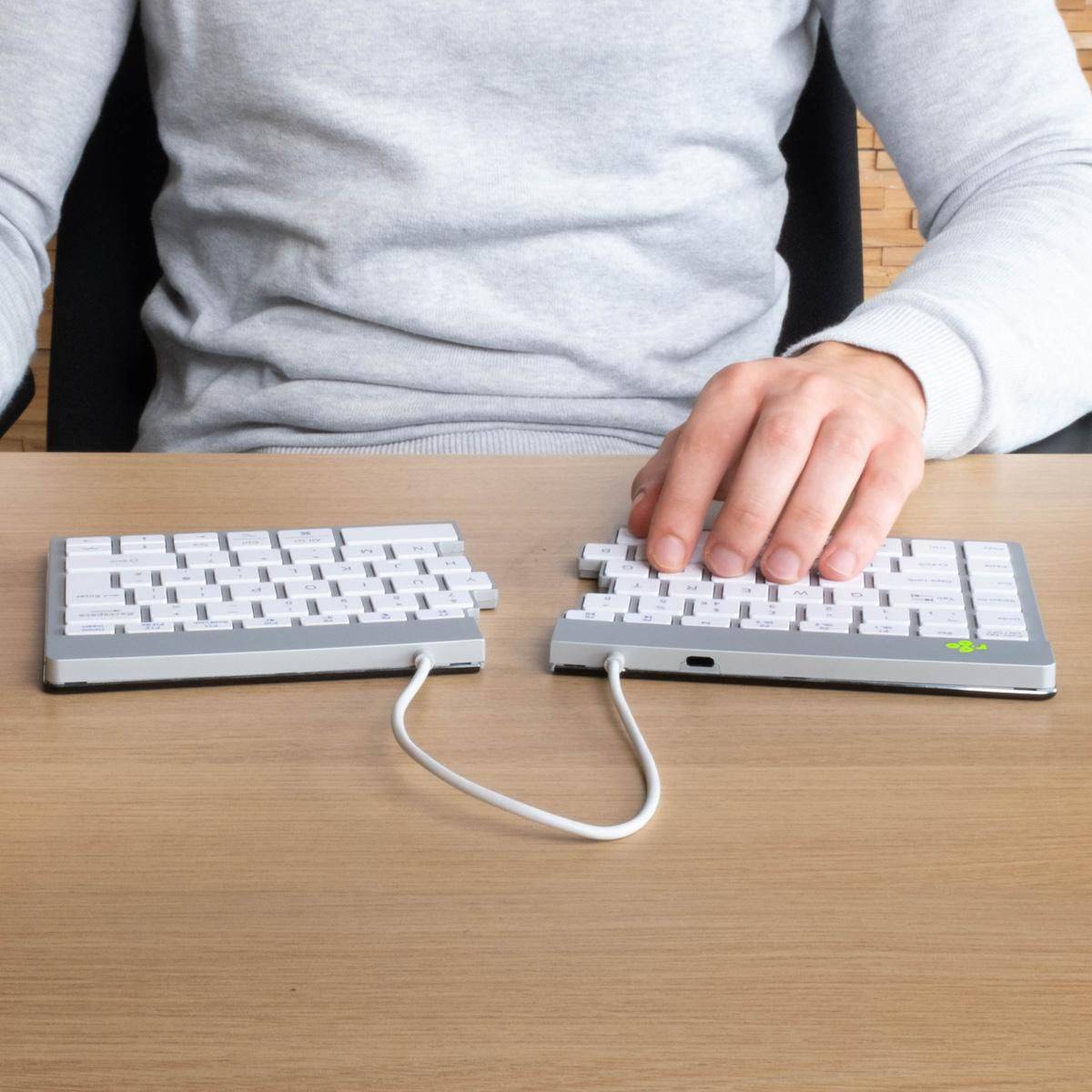 R-Go Tools Clavier ergonomique R-Go Split Break avec logiciel de pause, clavier ergonomique divisé, AZERTY (FR), bluetoo-2