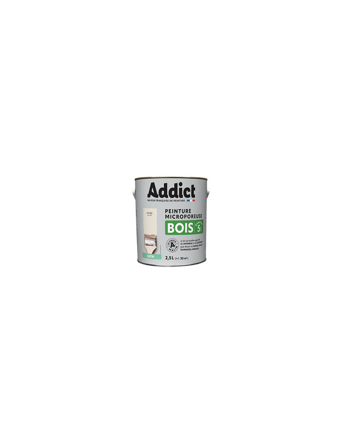 Peinture Bois 2.5 Litres Blanc Casse - Addict-0
