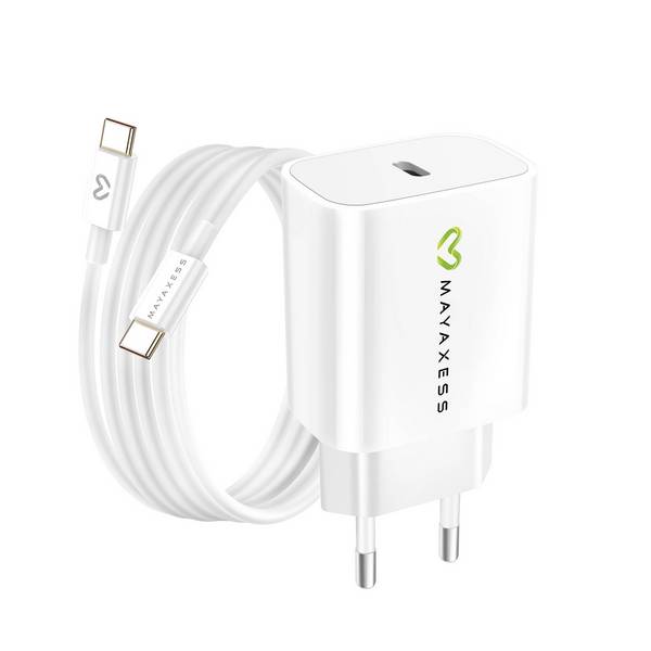 Chargeur Secteur pour Fairphone 4 20W + Câble USB-C 1m