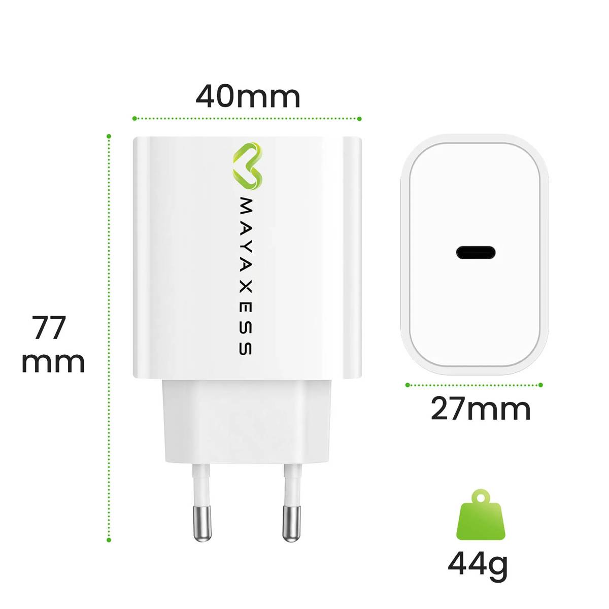 Chargeur Secteur pour Fairphone 4 20W + Câble USB-C 1m-2