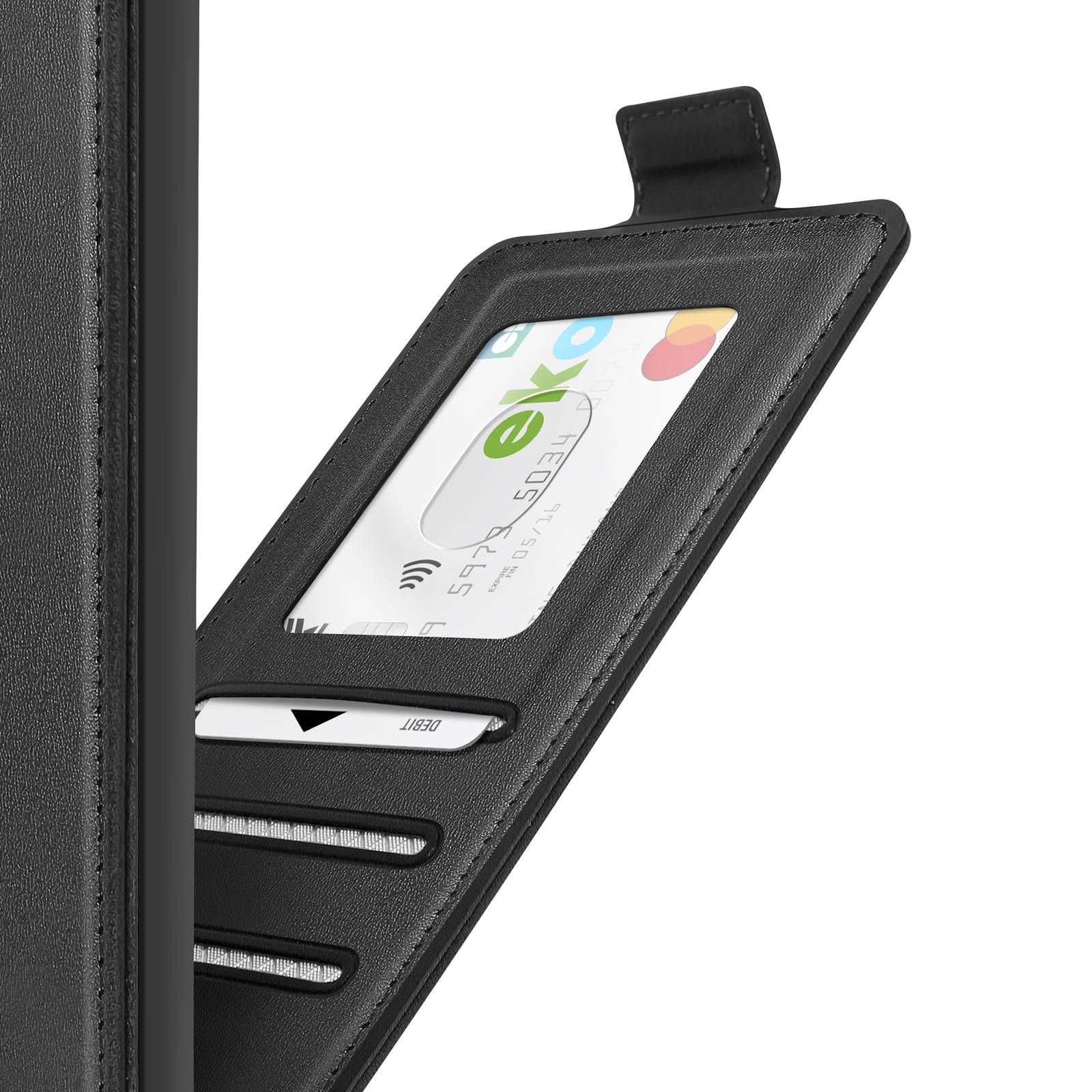 Étui pour Galaxy A17 Clapet Vertical avec Chaîne Bandoulière Métallique-4