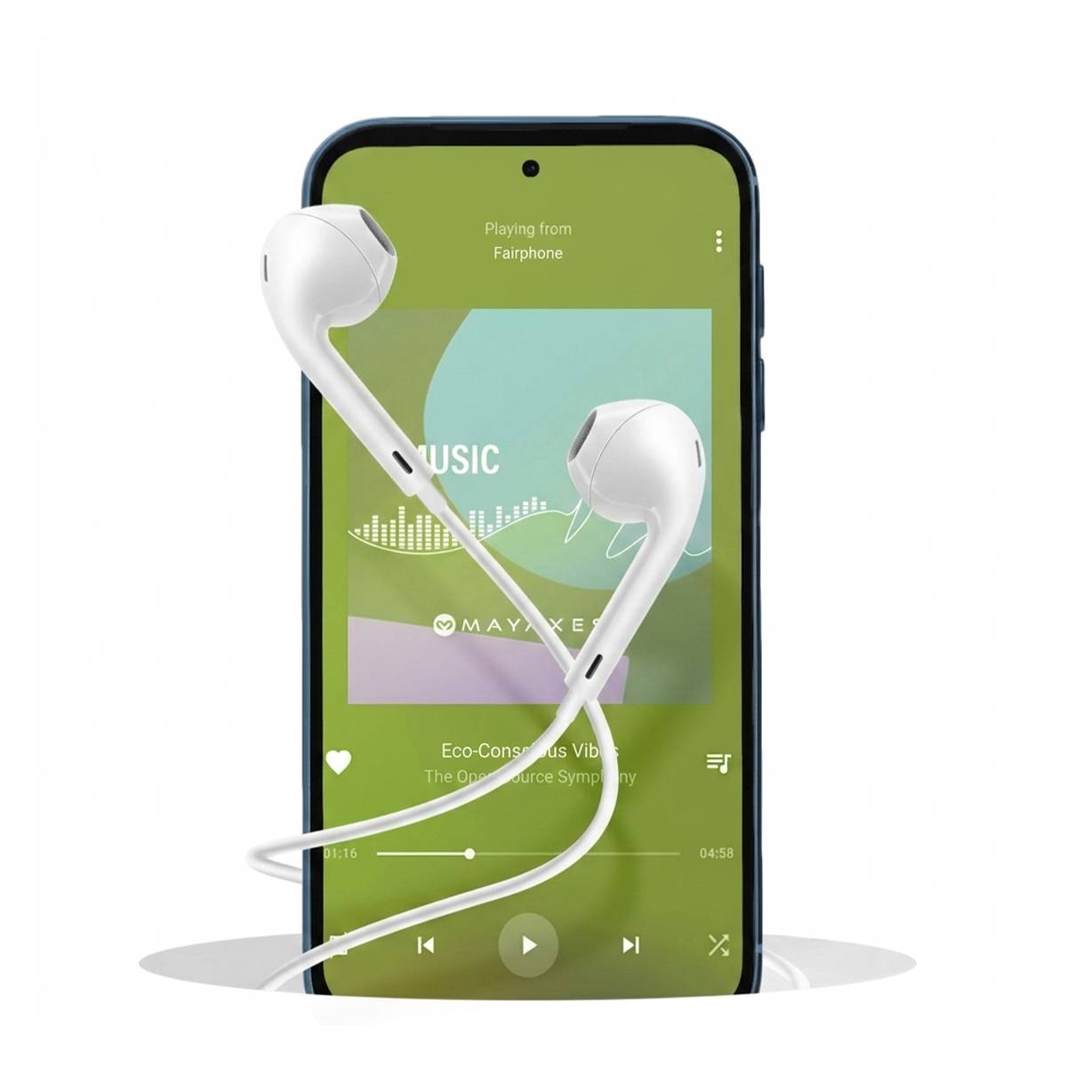 Écouteurs Filaires USB-C avec Micro intégré pour Fairphone 5-4