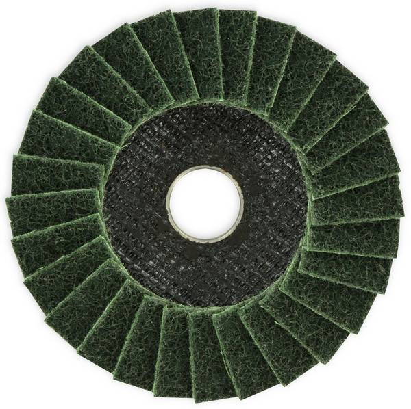 Disque à lamelles non-tissé Tivoly Ø125mm Grain 120 - Ponçage métal, bois et peinture