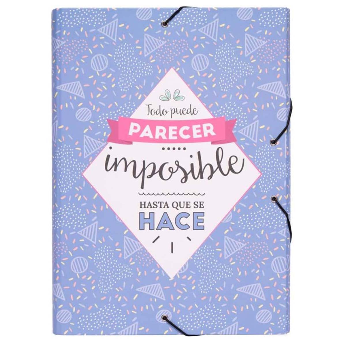 Chemise à Rabats A4 avec Élastiques de Fermeture Motif Géométrique Fantaisie-0