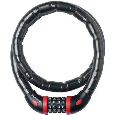 MASTER LOCK Cable Antivol Vélo [1 m Câble] [Combinaison] [Extérieur] 8226EURDPRO