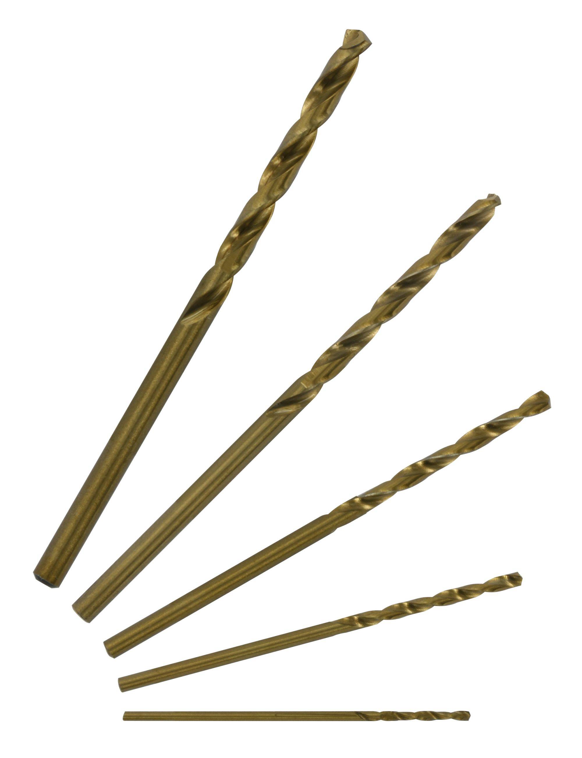 Lot de 5 forets métal HSS-E5 Cobalt 5% Technic Ø1-1,5-2-2,5-3mm - Tivoly-0