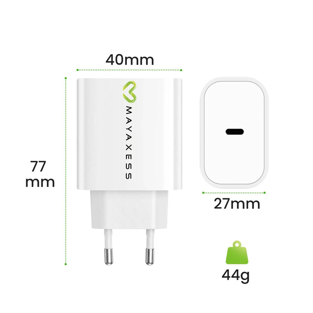 Chargeur Secteur pour iPhone 16e 20W + Câble USB-C 1m-2