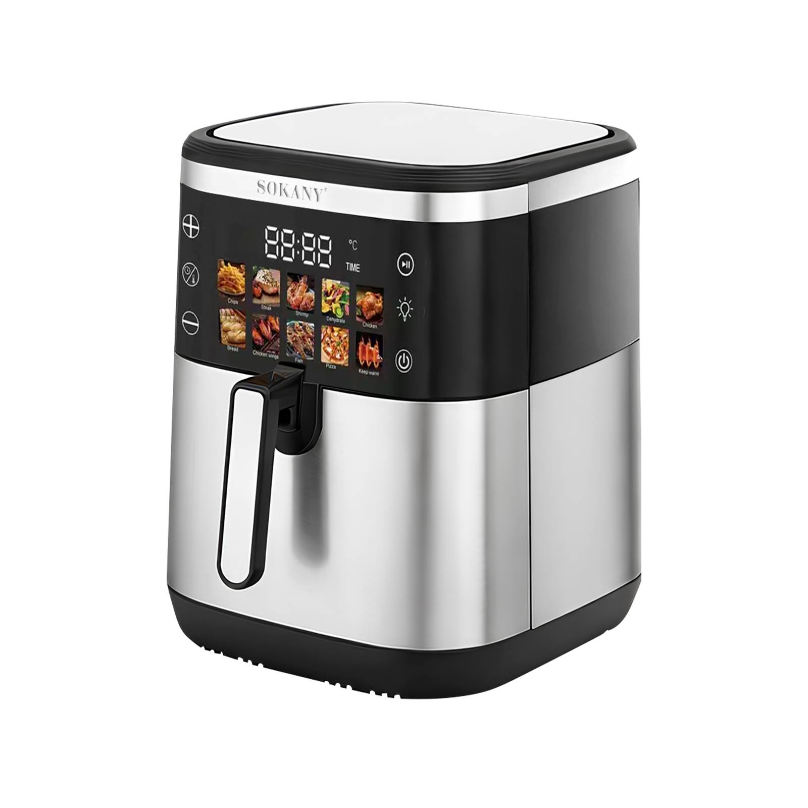 Friteuse à Air Chaud 10L 2200W avec Écran Tactile Cuisson Rapide-0