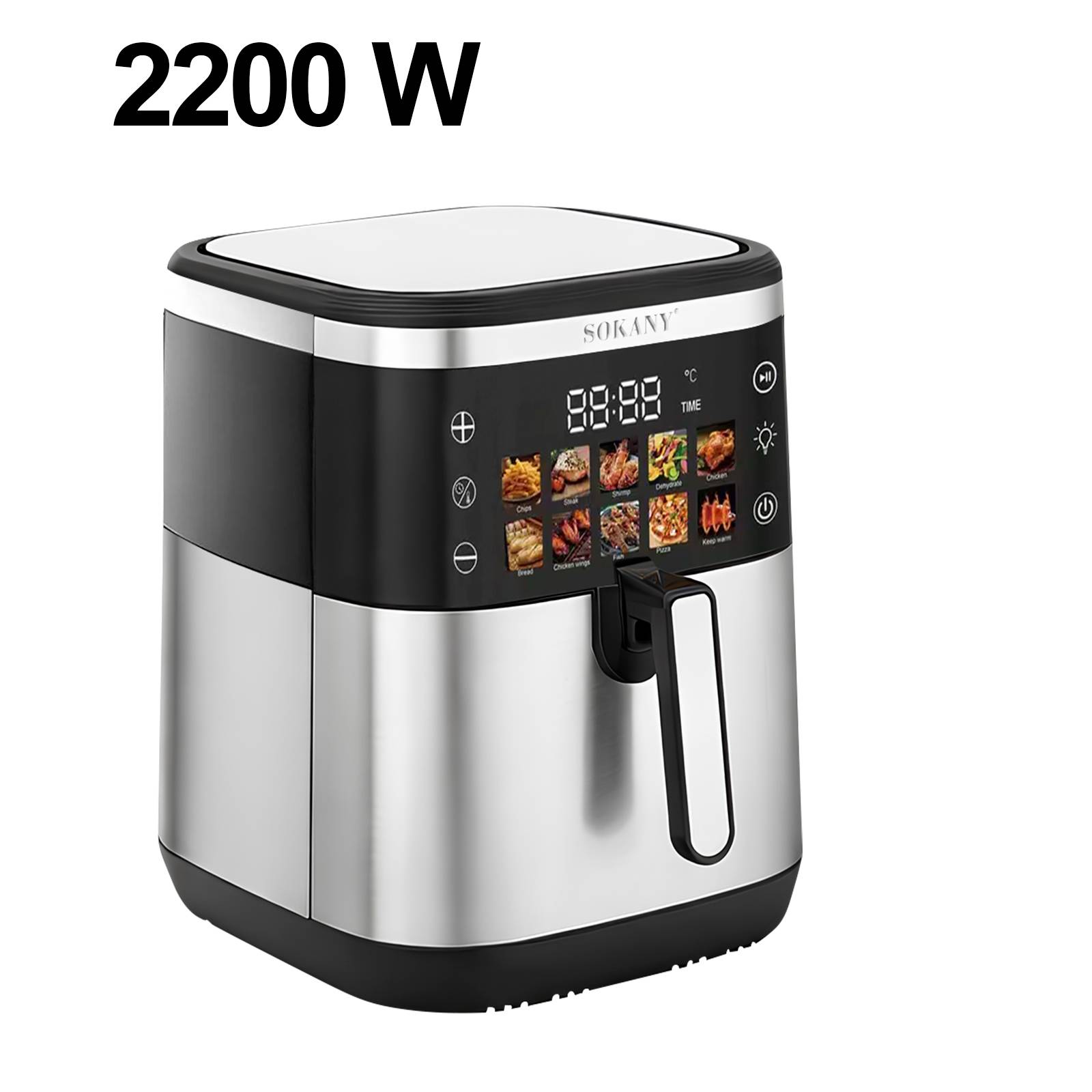 Friteuse à Air Chaud 10L 2200W avec Écran Tactile Cuisson Rapide-4