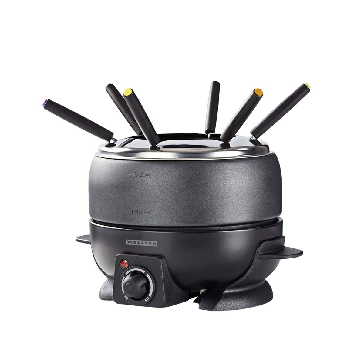 Set à Fondue pour 6 Personnes 2,3 L Thermostat Réglable 800W Pieds antidérapants-0