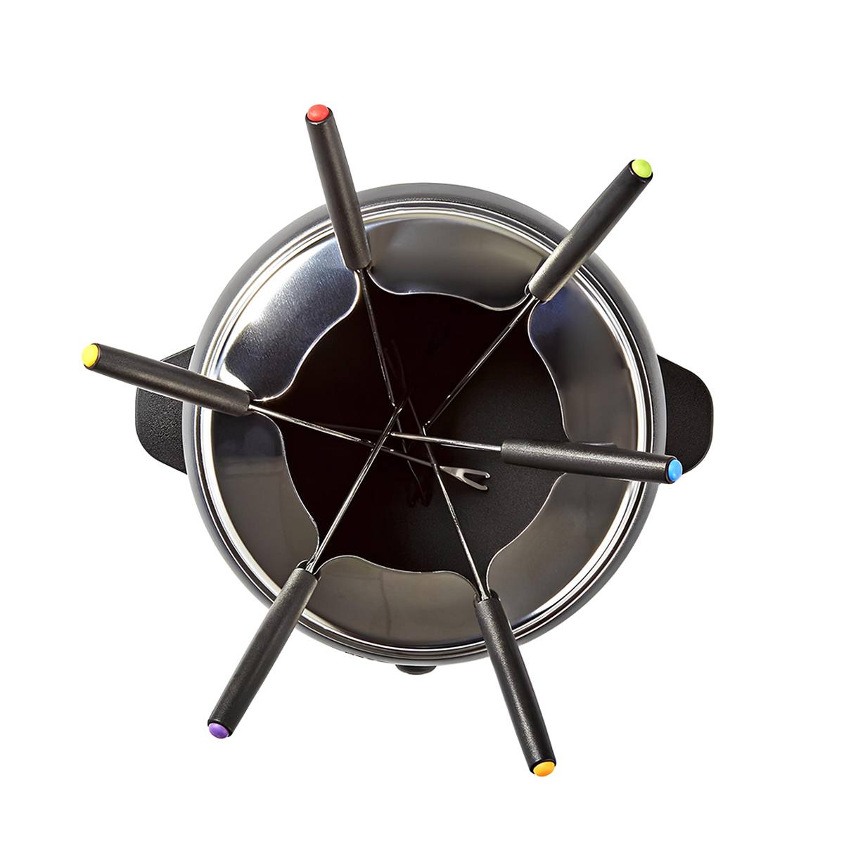 Set à Fondue pour 6 Personnes 2,3 L Thermostat Réglable 800W Pieds antidérapants-1