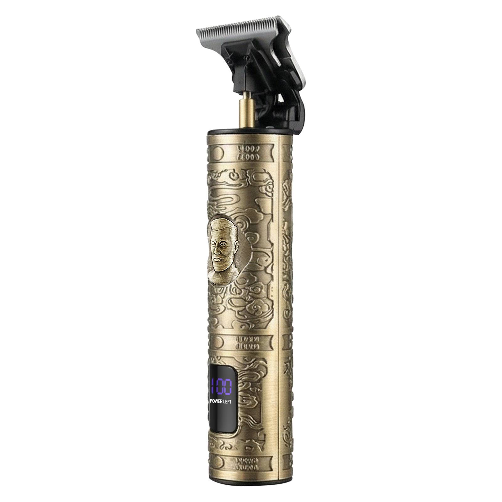 Tondeuse de Précision sans fil Rechargeable Tête en T avec Écran LED-3