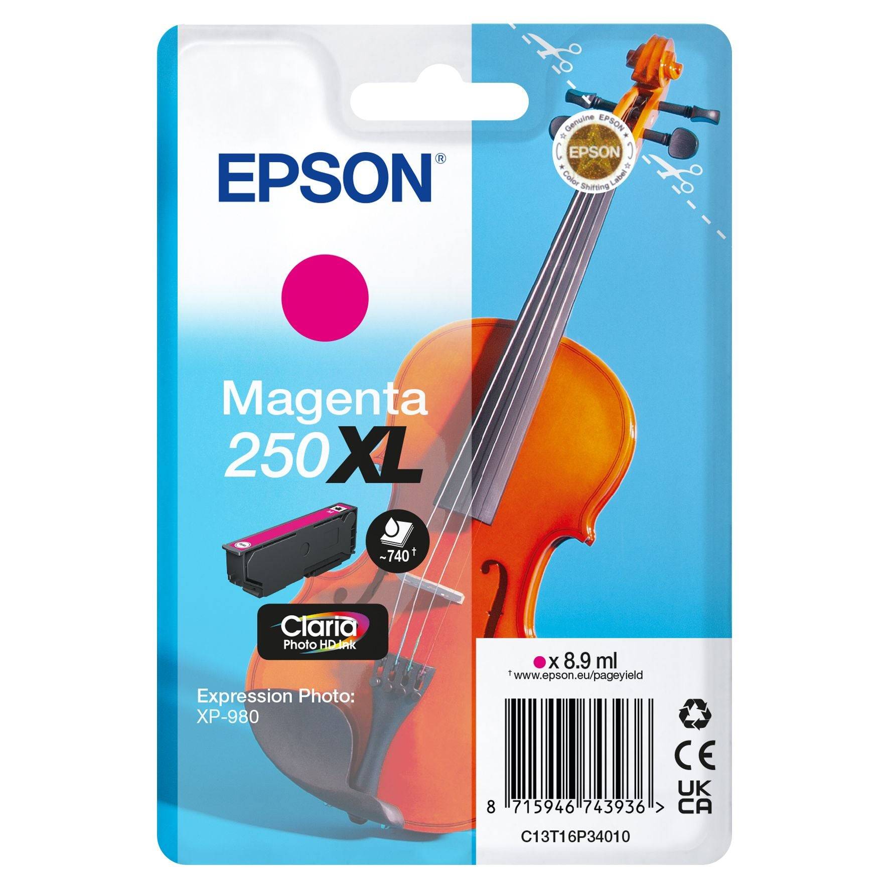 EPSON Singlepack Magenta 250XL ink-3