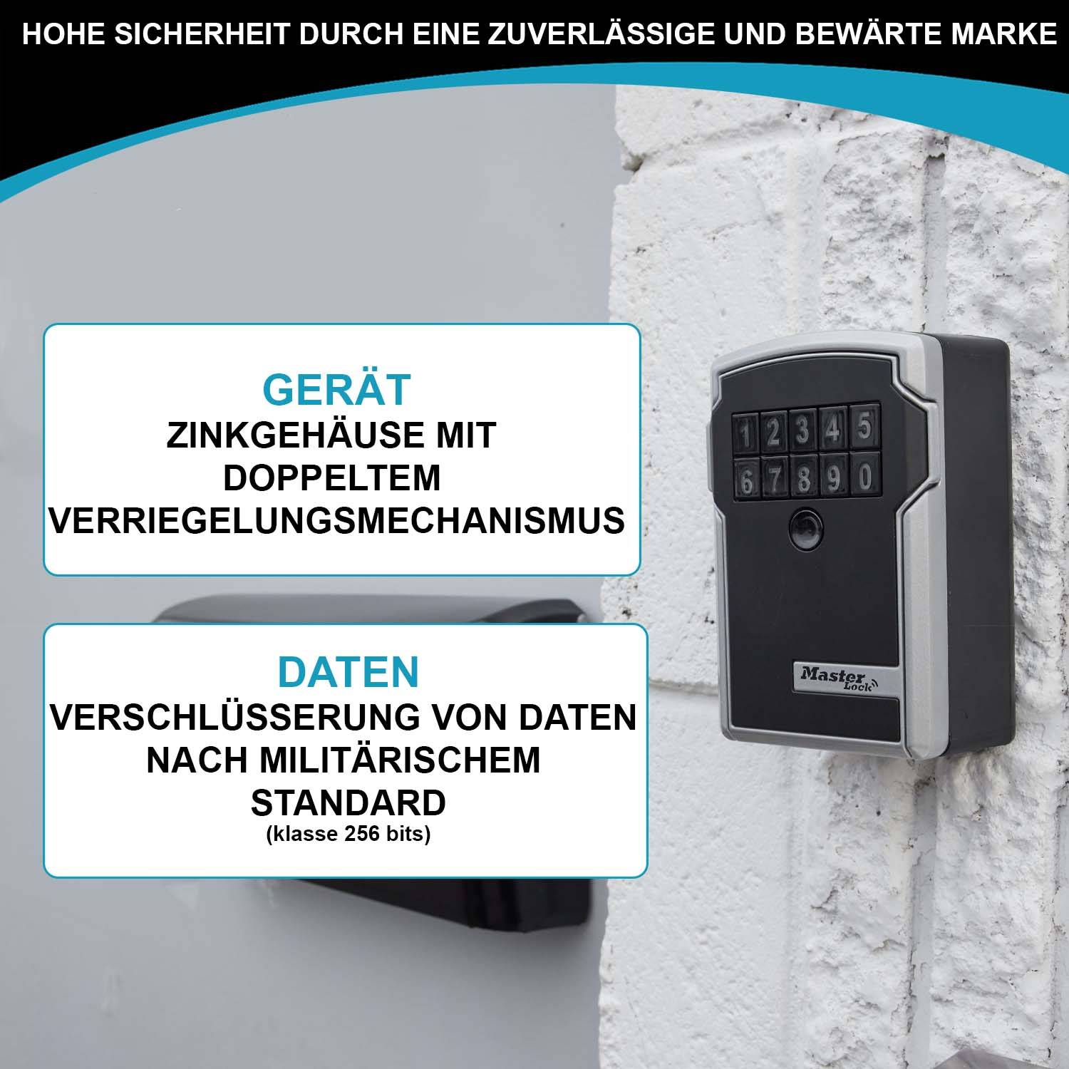 5441EURENT Boîte à Clé Bluetooth pour Applications Professionnelles [Fixation Murale] [Bluetooth ou Combinaison]-4