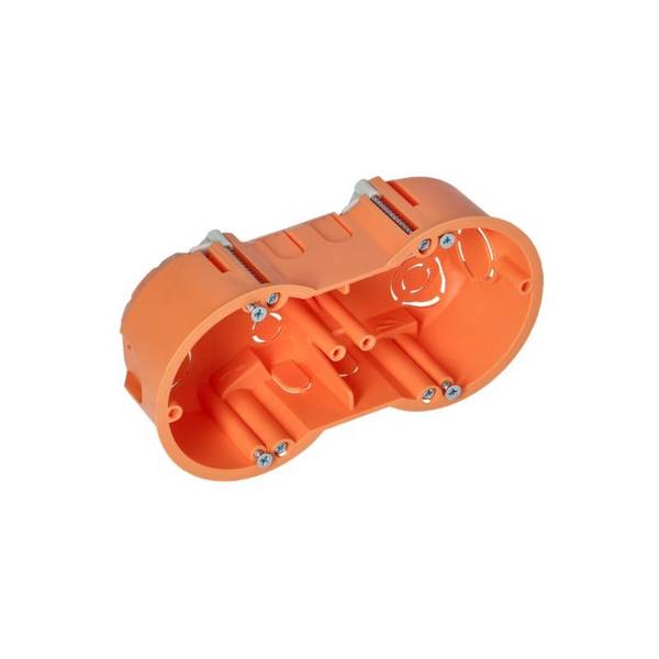 Boîte d'Encastrement Double pour Cloisons 60mm Profondeur - SILAMP