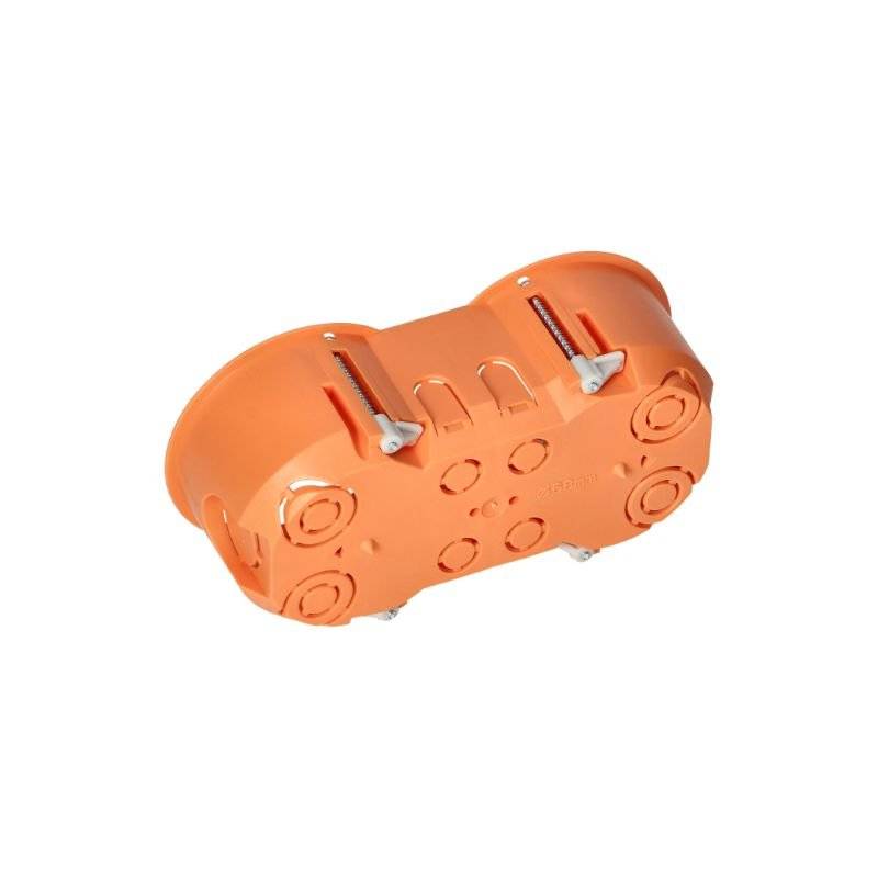 Boîte d'Encastrement Double pour Cloisons 60mm Profondeur - SILAMP-1