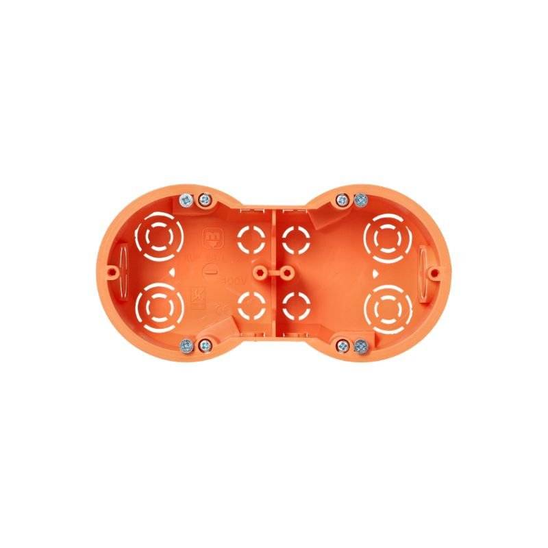 Boîte d'Encastrement Double pour Cloisons 60mm Profondeur - SILAMP-2