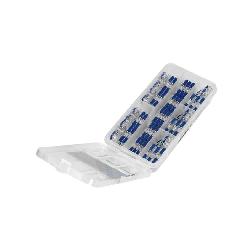 Boîte de 50 Connecteurs Bout à Bout (24x1 fil, 16x2 fils, 10x3 fils) - SILAMP-0