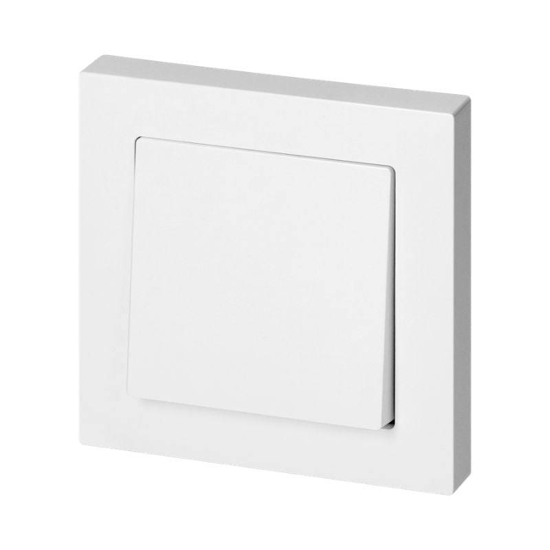 Interrupteur Va-et-Vient Simple Encastré 10A 250V + Plaque de Finition Simple - Blanc - SILAMP-0