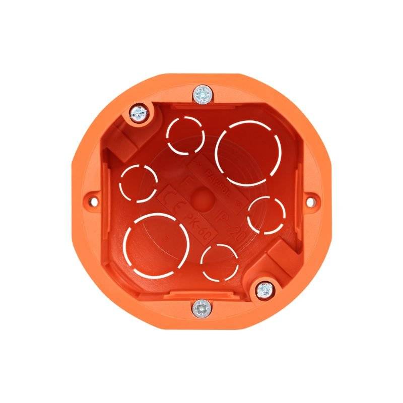 Boîte d'Encastrement pour Cloisons 60mm Profondeur - Octogone - SILAMP-1