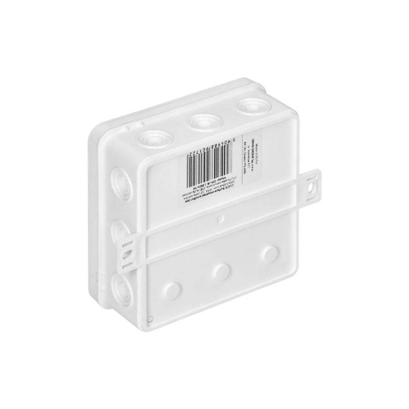 Boite de Dérivation en Saillie 12 Entrées 100x100x41 mm - Blanc - SILAMP-1