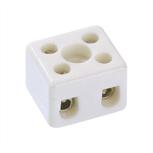 BACHMANN Borne en porcelaine jusqu'à 2,50mm² 2 pôles