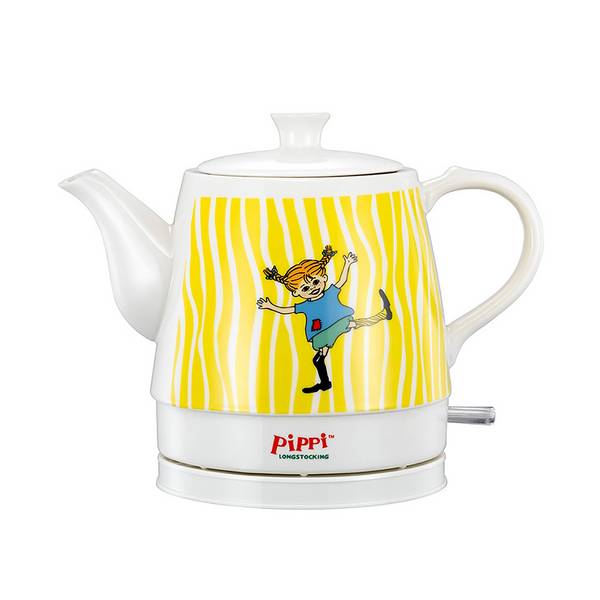 Bouilloire en Céramique 0,8L 1750W avec Arrêt Auto au Design Happy Pippi