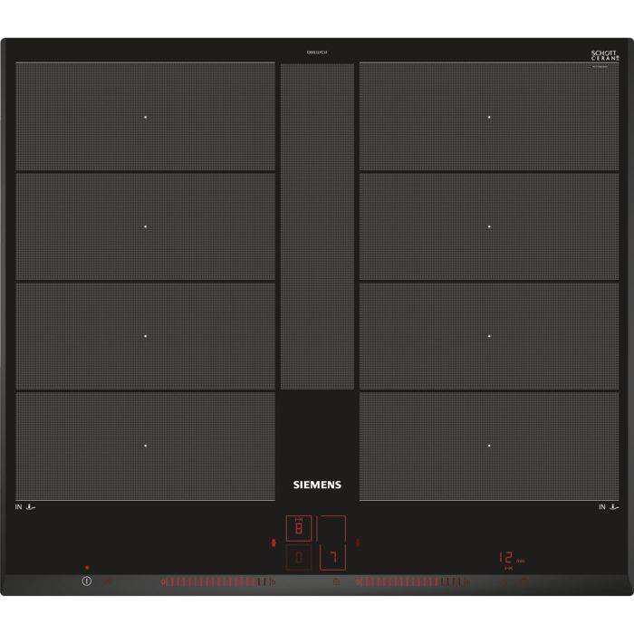 Table De Cuisson à Induction 60cm 4 Feux 7400w Noir Siemens ex651lyc1f-0