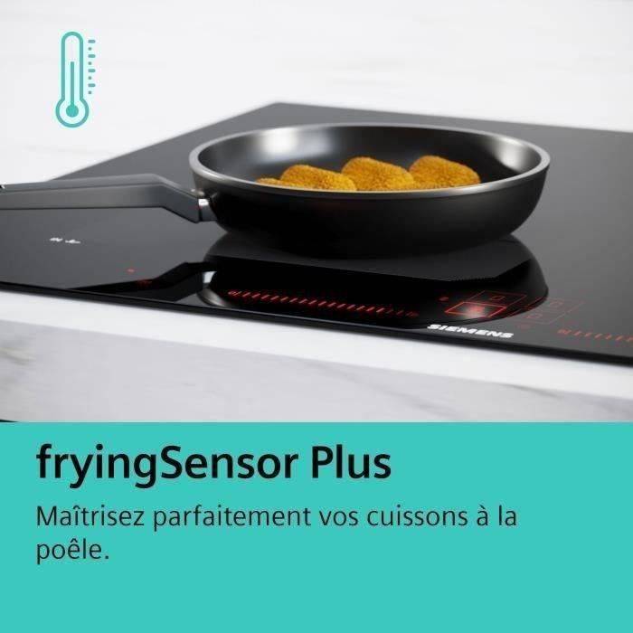 Table De Cuisson à Induction 60cm 4 Feux 7400w Noir Siemens ex651lyc1f-1