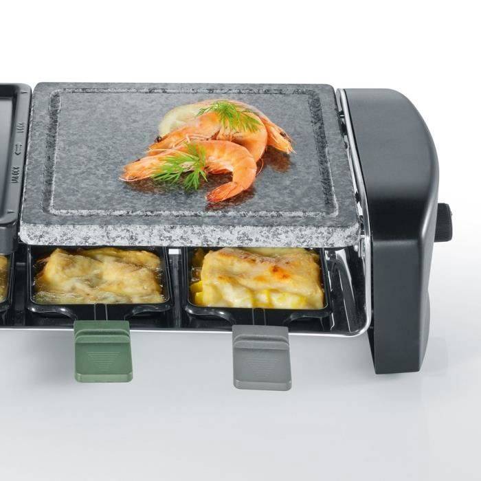 Appareil à Raclette 8 Personnes 1400w + Gril Severin rg9645-2
