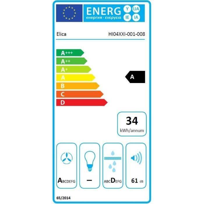 Table De Cuisson Aspirante Induction 60cm 4 Feux 7500w Noir Elica PRF0167053-3