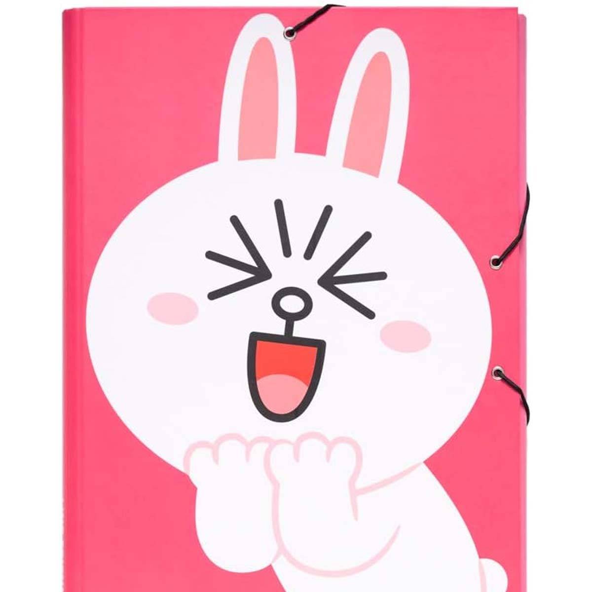 Chemise à Rabats A4 avec Élastiques de Fermeture Motif Lapin Cony-4