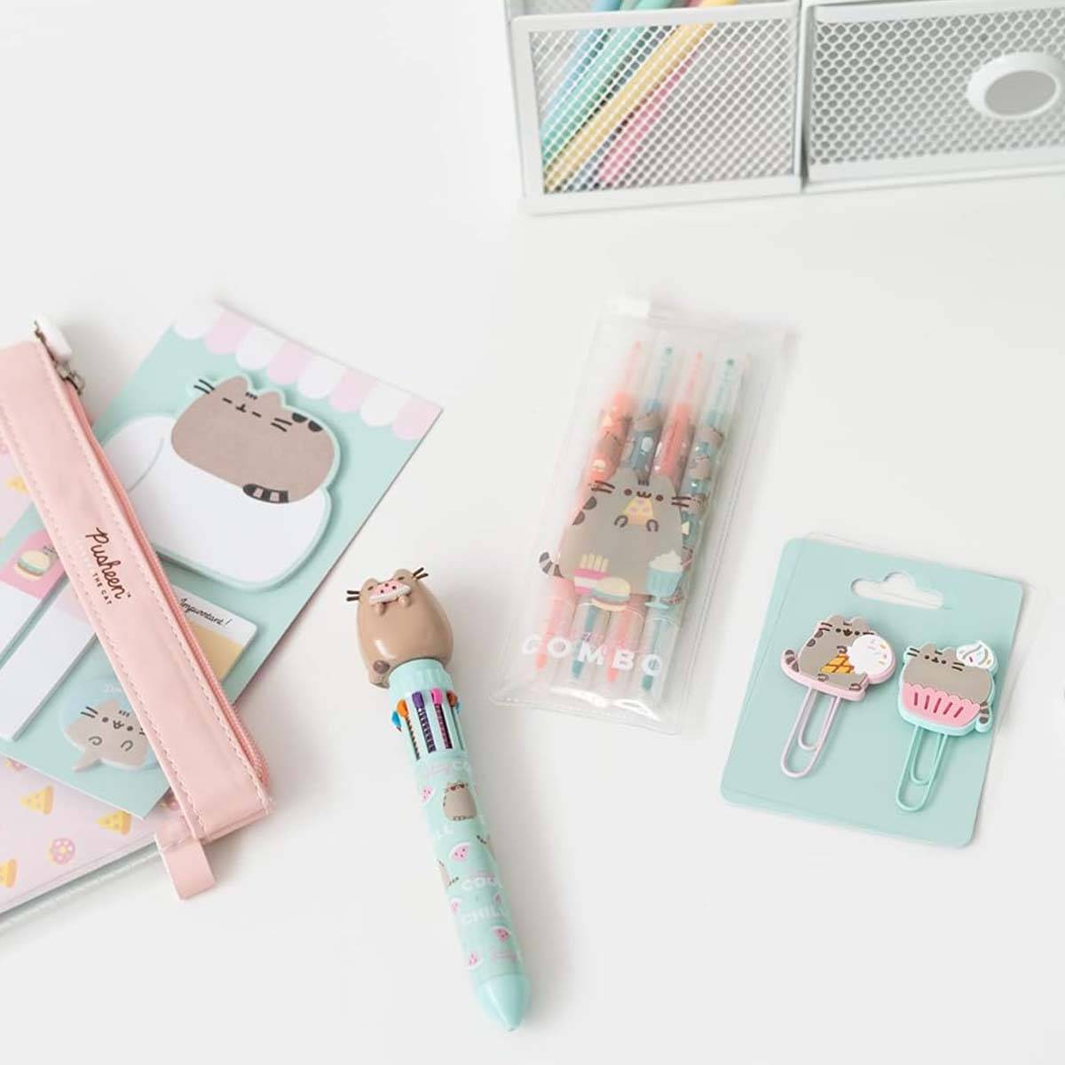 Set de Fournitures Scolaires 13 pièces avec Trousse Zippée Motifs Fantaisie-3