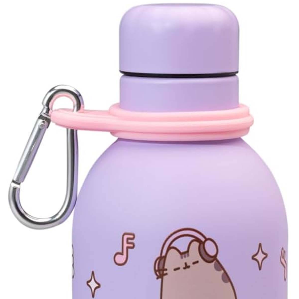 Bouteille Isotherme 500 ml Inox Double Paroi avec Mousqueton Collection Moments-1