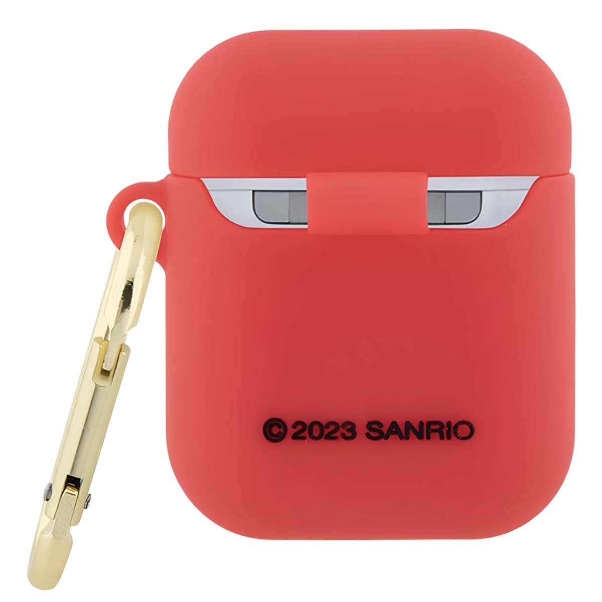 Coque pour AirPods 1 / 2 en Silicone Motif 3D avec Mousqueton Métallique-1