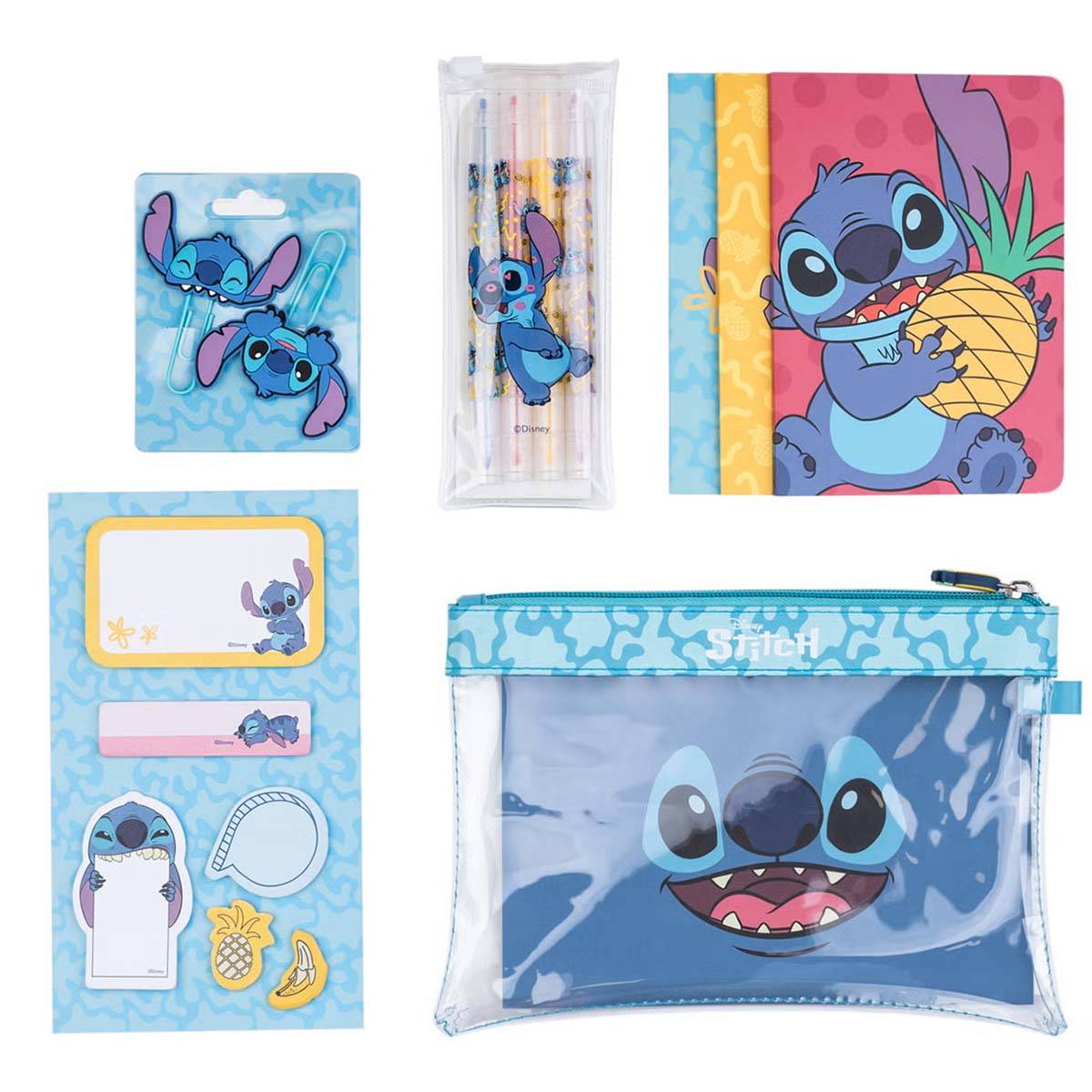 Set de Fournitures Scolaires 13 pièces Motifs Stitch Collection Tropical-0