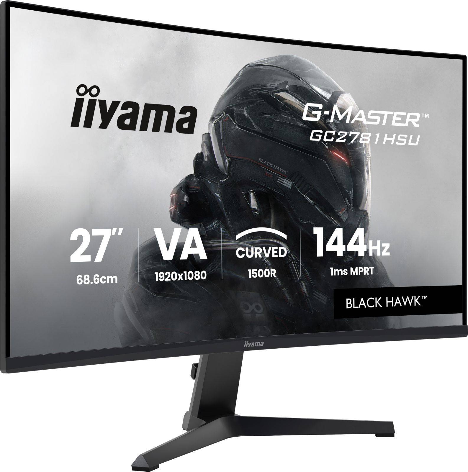 iiyama G-MASTER GC2781HSU-B1 27" 144H, 68,6 cm (27"), 1920 x 1080 pixels, Noir-1