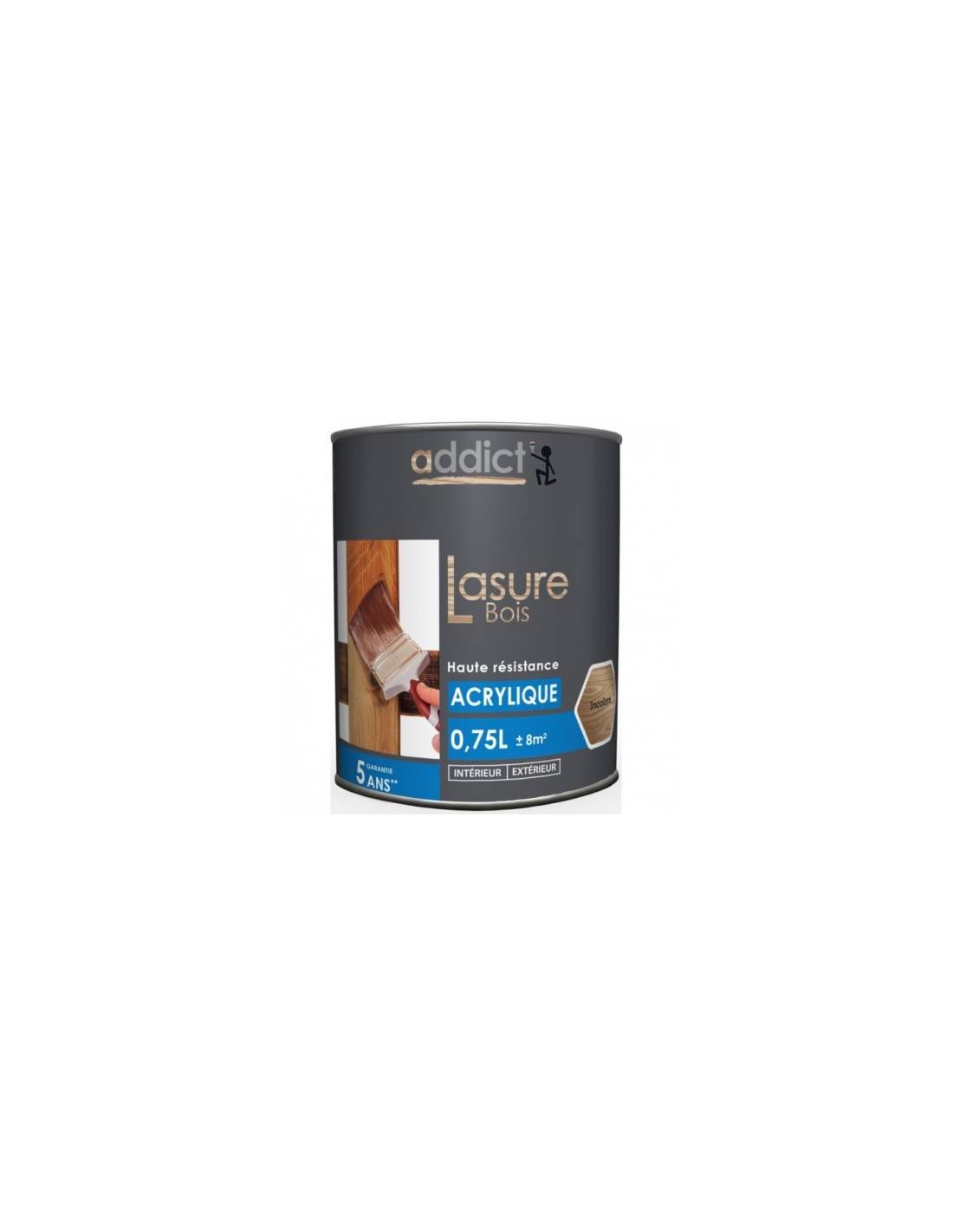 Lasure Acrylique Addict Incolore Protection Bois Durable Et Invisible - Addict-1