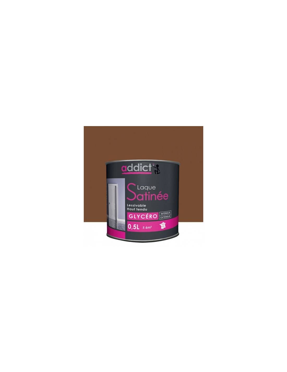 Peinture Laque Glycéro Bois Satin Addict Finition Satinée Durable, Ton Bois Chaleureux - Addict-1