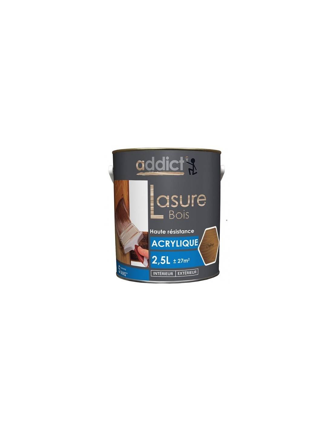Lasure Acrylique 2.5 Litres Chene - Addict-1