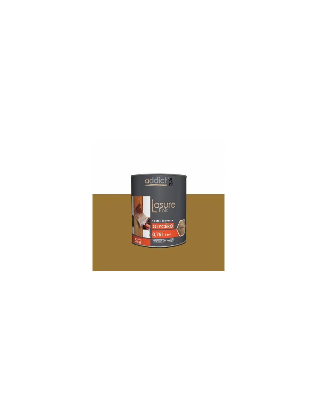 Lasure Chêne Satinée Protection Bois Longue Durée - Addict-1