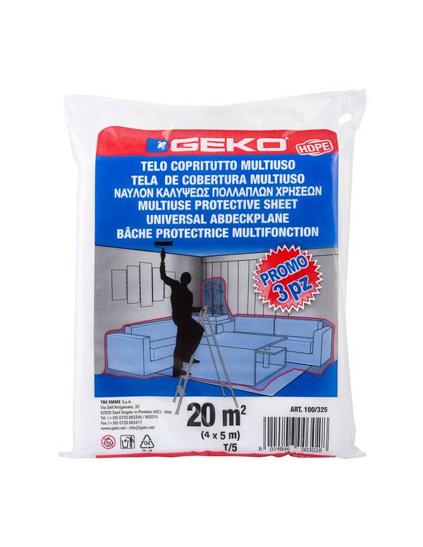 Lot Bâches Protection Geko 16m2 Protection Polyvalente Et économique - Geko