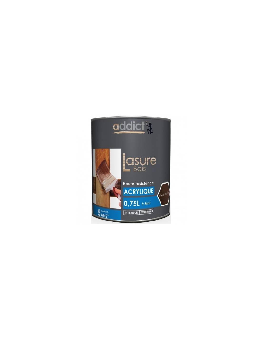 Lasure Acrylique 0.75l Chene Rustique - Addict-1