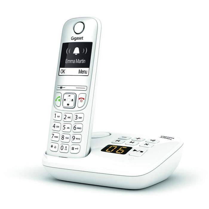 Téléphone Sans Fil Dect Blanc Avec Répondeur Gigaset gigaas690ablanc-3