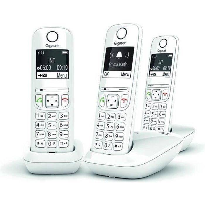 Téléphone Sans Fil Trio Dect Blanc Gigaset gigaas690trioblanc-0