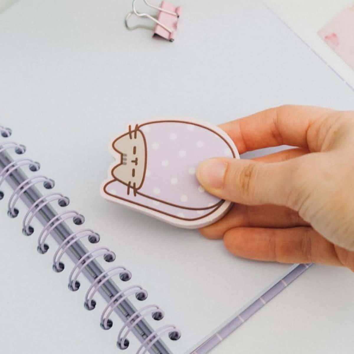 Lot de Gommes Scolaires Jumbo Pusheen Effaçables Collection Moments 2 Pièces-3