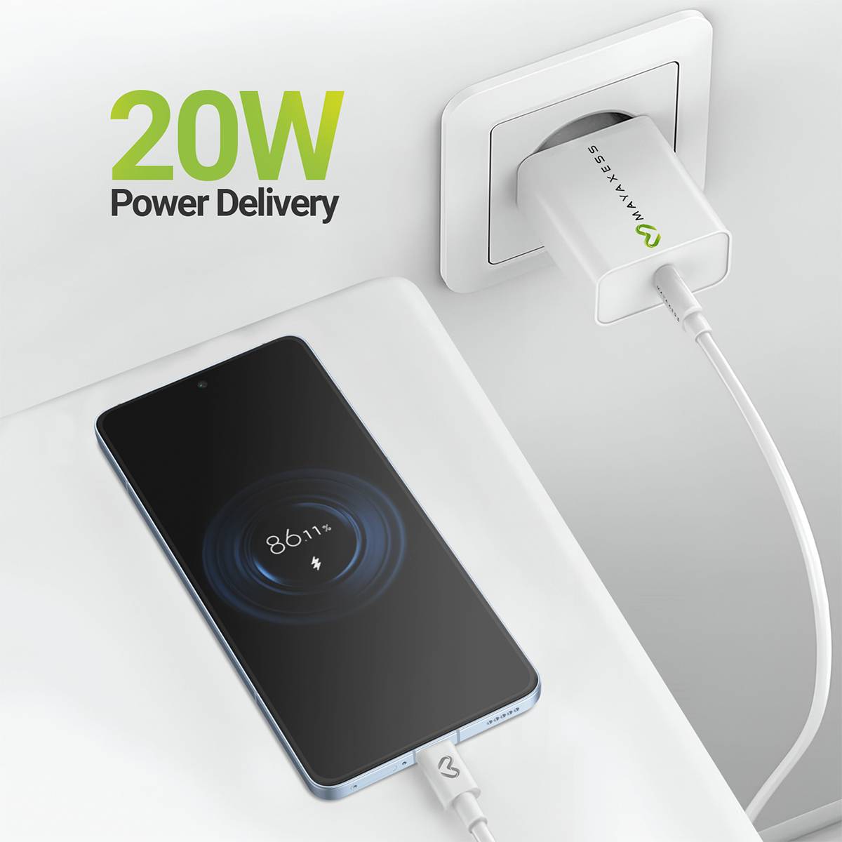 Chargeur Secteur pour Xiaomi 14T Pro 20W + Câble USB-C 1m-4